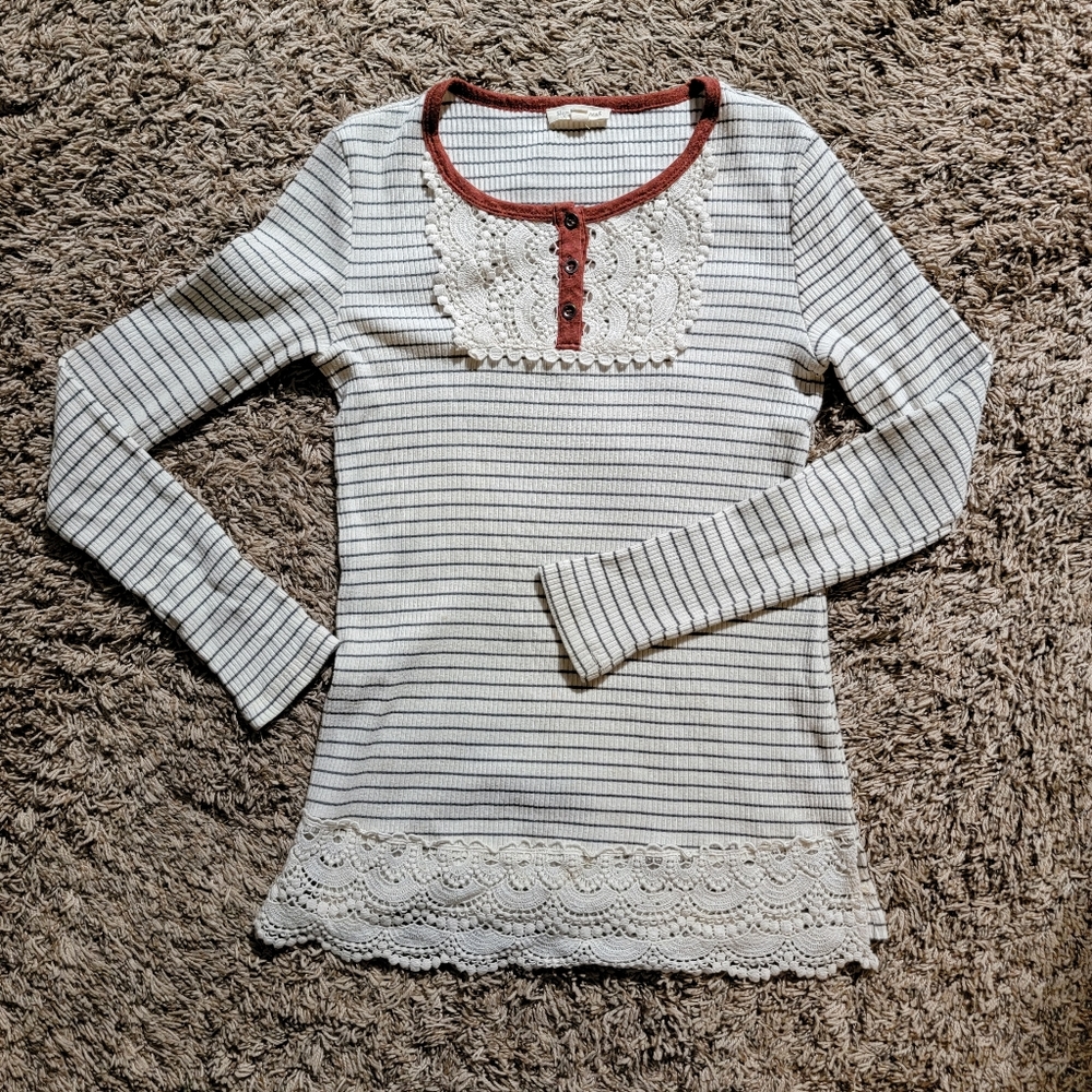 Beautiful Lace Detailed Shirt